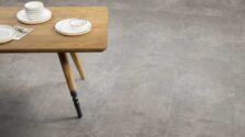 View of Kura Caraway luxury vinyl tile by Amtico