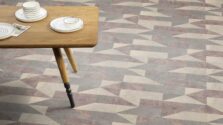 View of Kura Caraway luxury vinyl tile by Amtico