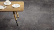 View of Kura Opium luxury vinyl tile by Amtico