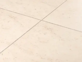 View of Honed Limestone Natural luxury vinyl tile by Amtico
