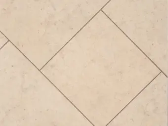 View of Mirabelle Creme luxury vinyl tile by Amtico