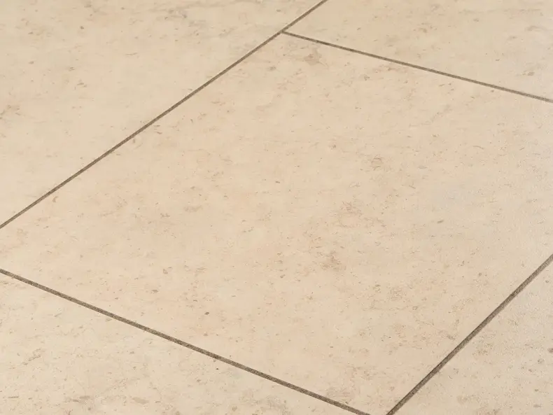 View of Mirabelle Creme luxury vinyl tile by Amtico
