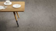 View of Stria Rock luxury vinyl tile by Amtico