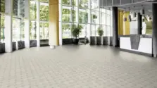 View of Tyne Concrete luxury vinyl tile by Amtico
