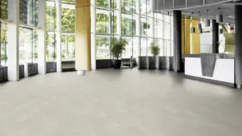 View of Tyne Concrete luxury vinyl tile by Amtico