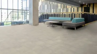 View of Woolwich Concrete luxury vinyl tile by Amtico