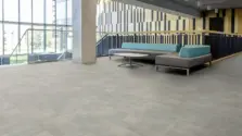 View of Chatham Concrete luxury vinyl tile by Amtico