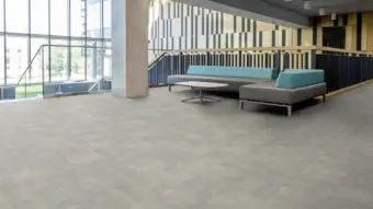 View of Chatham Concrete luxury vinyl tile by Amtico