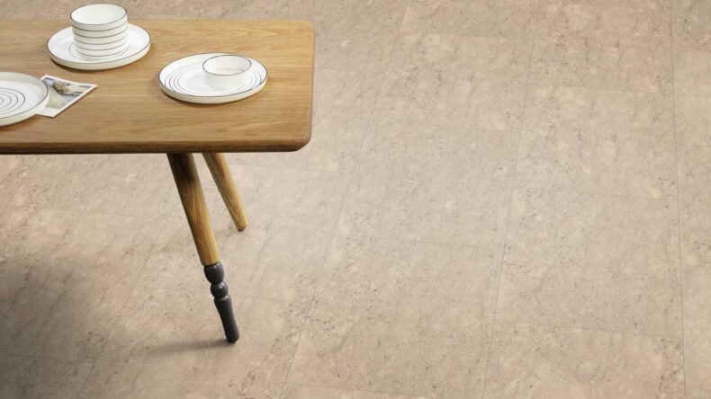 View of Riverstone Tundra luxury vinyl tile by Amtico