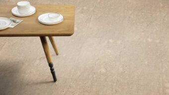 View of Riverstone Tundra luxury vinyl tile by Amtico