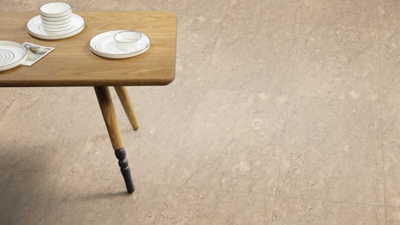 View of Riverstone Tundra luxury vinyl tile by Amtico