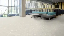 View of Waterloo Concrete luxury vinyl tile by Amtico