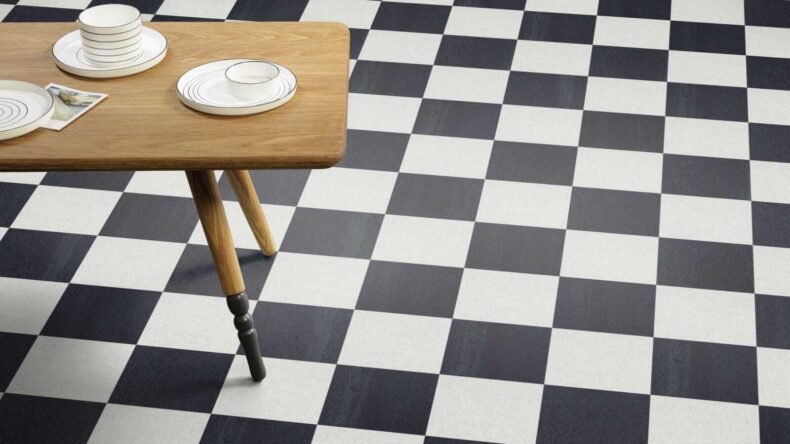 View of Graphite Slate luxury vinyl tile by Amtico