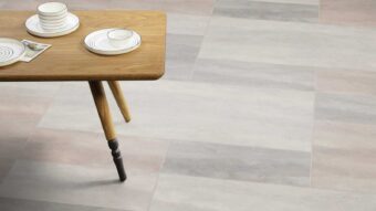 View of Tempus Harmony luxury vinyl tile by Amtico