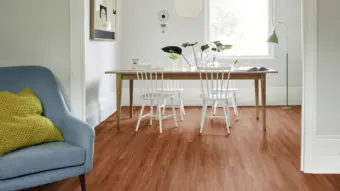 View of Teak Pattern luxury vinyl tile by Amtico