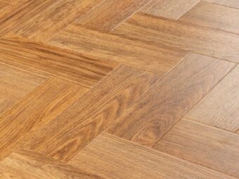 View of American Oak Large Parquet luxury vinyl tile by Amtico