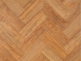 View of American Oak Small Parquet luxury vinyl tile by Amtico