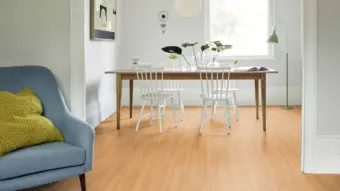 View of Light Cherry Pattern luxury vinyl tile by Amtico