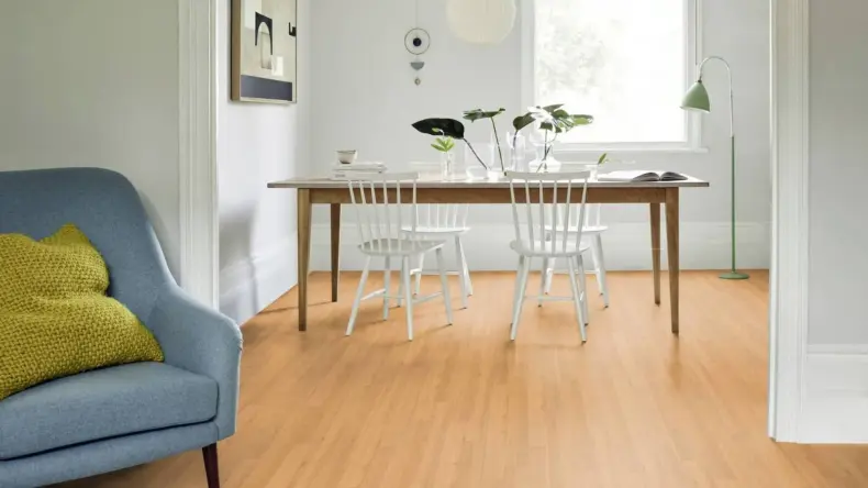 View of Light Cherry Pattern luxury vinyl tile by Amtico