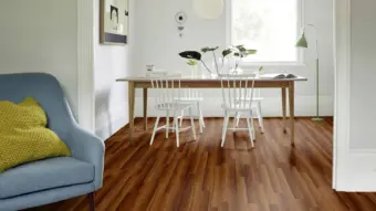 View of Rosewood Pattern luxury vinyl tile by Amtico
