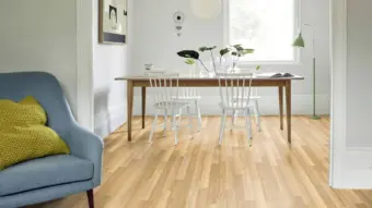 View of Blonde Oak Pattern luxury vinyl tile by Amtico