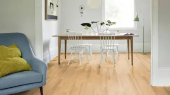 View of White Oak Pattern luxury vinyl tile by Amtico