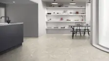 View of White Wash Wood Pattern luxury vinyl tile by Amtico