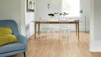 View of Natural Limed Wood Pattern luxury vinyl tile by Amtico