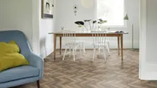 View of Aged Oak Small Parquet luxury vinyl tile by Amtico