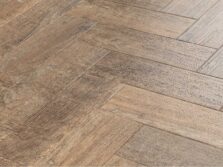View of Aged Oak Small Parquet luxury vinyl tile by Amtico