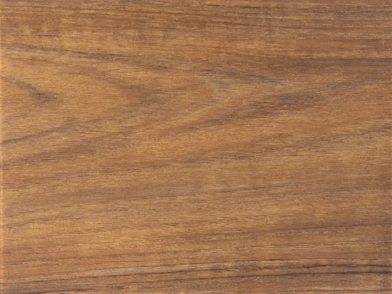 View of Dry Teak Small Parquet luxury vinyl tile by Amtico