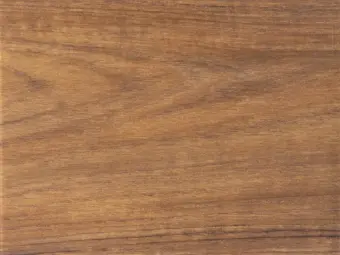 View of Dry Teak Plank luxury vinyl tile by Amtico