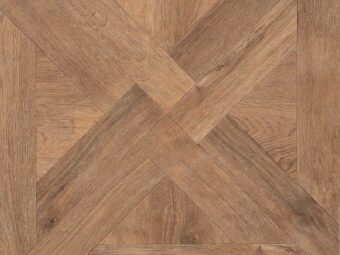 View of Brushed Oak Plank luxury vinyl tile by Amtico
