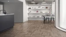 View of Harbour Pine Pattern luxury vinyl tile by Amtico