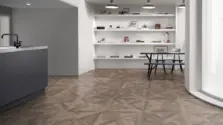 View of Harbour Pine Pattern luxury vinyl tile by Amtico