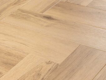 View of Cornish Oak Large Parquet luxury vinyl tile by Amtico