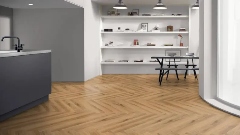 View of York Oak Pattern luxury vinyl tile by Amtico