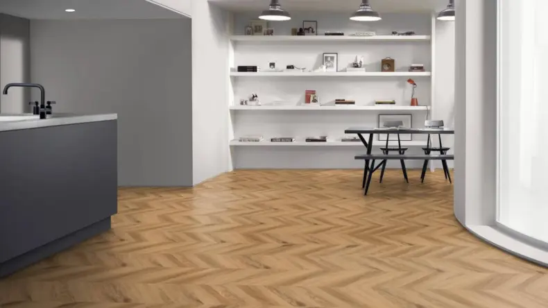 View of York Oak Pattern luxury vinyl tile by Amtico