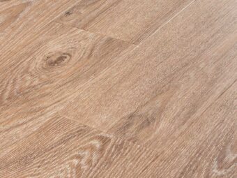 View of Salted Oak Small Parquet luxury vinyl tile by Amtico