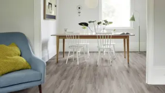 View of Pearl Wash Wood Pattern luxury vinyl tile by Amtico