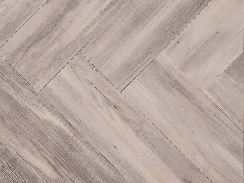 View of Halo Pine Small Parquet luxury vinyl tile by Amtico