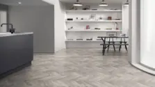 View of Halo Pine Pattern luxury vinyl tile by Amtico