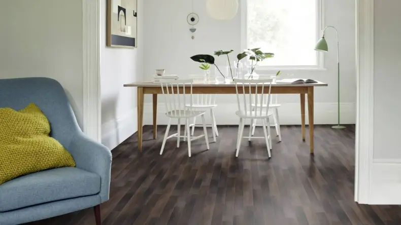 View of Sanctuary Grain Pattern luxury vinyl tile by Amtico