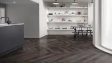 View of Sanctuary Grain Pattern luxury vinyl tile by Amtico