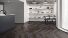 View of Sanctuary Grain Pattern luxury vinyl tile by Amtico