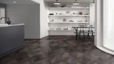 View of Sanctuary Grain Pattern luxury vinyl tile by Amtico