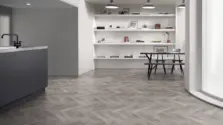View of Alpine Oak Large Parquet luxury vinyl tile by Amtico