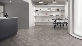 View of Alpine Oak Small Parquet luxury vinyl tile by Amtico