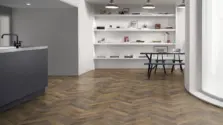 View of Union Oak Pattern luxury vinyl tile by Amtico