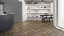 View of Union Oak Pattern luxury vinyl tile by Amtico